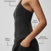 Robe de tennis corset Airbrush Sparks Fly - Noir