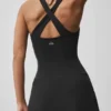 Robe de tennis corset Airbrush Sparks Fly - Noir