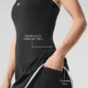 Robe de tennis à dos nu Alo Softsculpt – Noir/Blanc