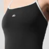 Robe de tennis à dos nu Alo Softsculpt – Noir/Blanc