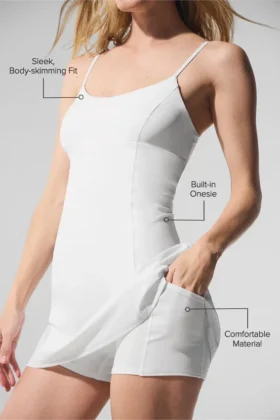Robe de tennis légère – Blanche