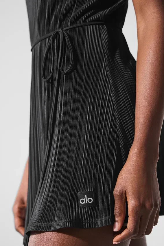Robe de tennis « Micro Plissé » - Noir