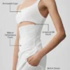 Robe de tennis Slice - Blanc