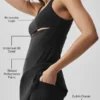 Robe de tennis Slice - Noir