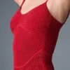 Robe en jersey denim mini - Rouge vif/Rouge foncé vif