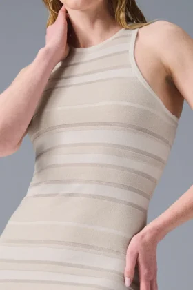Robe en maille Sport Play – Ivoire/Alabâtre