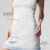Robe en maille « Tennis Club » - Blanc/Bleu coquillage