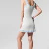 Robe en maille « Tennis Club » - Blanc/Bleu coquillage