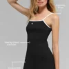 Robe Highline en maille côtelée - Noir/Blanc