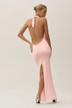 Robe longue dos nu « Summer Soiree » - Rose ensoleillé