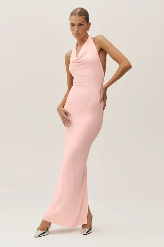 Robe longue dos nu « Summer Soiree » - Rose ensoleillé