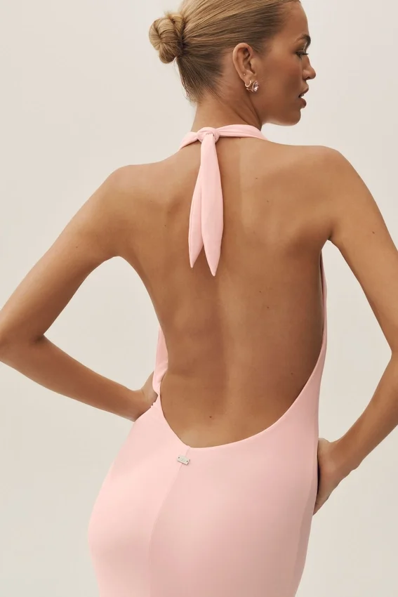 Robe longue dos nu « Summer Soiree » - Rose ensoleillé