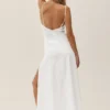 Robe longue Riviera en mélange de lin – Blanche