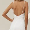 Robe longue Riviera en mélange de lin – Blanche