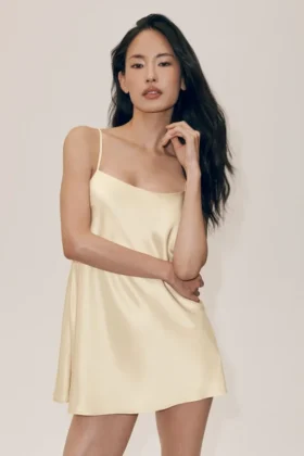 Robe Radiance en mélange de soie - Beige sable
