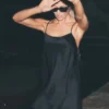 Robe Radiance en mélange de soie - Noir