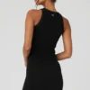 Robe « Warm Nights » sans coutures à côtes - Noir
