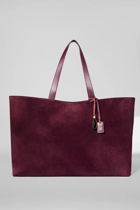 Sac cabas Alo Tranquility - daim bordeaux