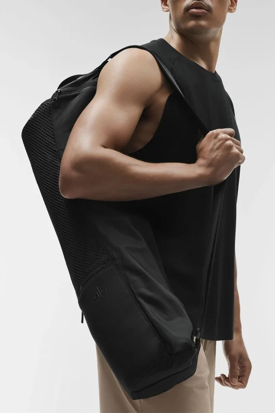 Sac de transport pour tapis de yoga - Noir