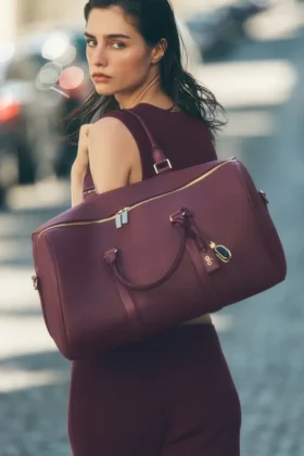 Sac de voyage Alo - Cuir bordeaux