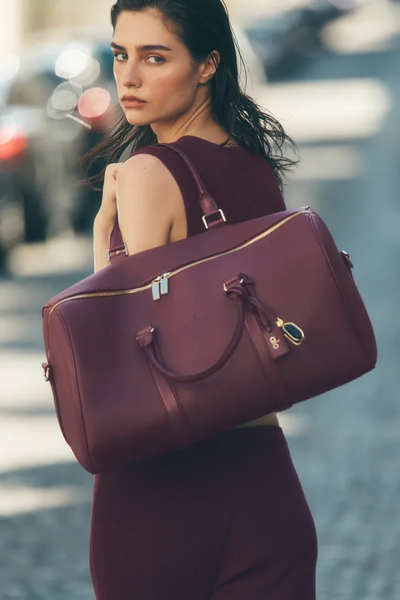 Sac de voyage Alo - Cuir bordeaux