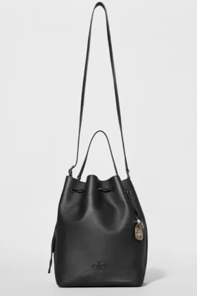 Sac seau Alo Balance – Cuir noir