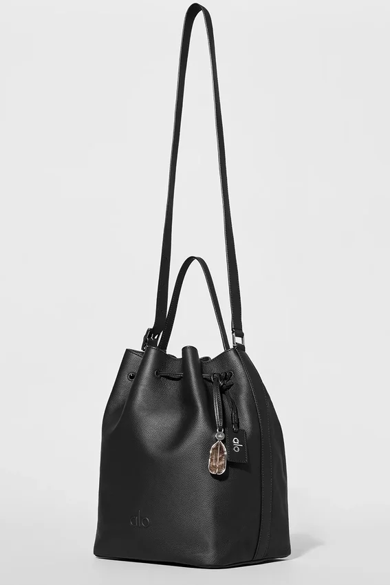 Sac seau Alo Balance - Cuir noir