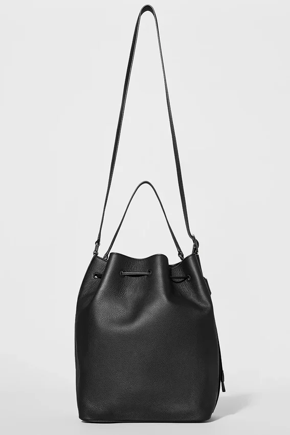 Sac seau Alo Balance - Cuir noir
