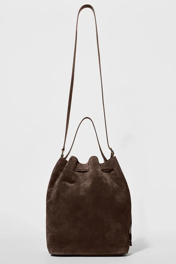 Sac seau Alo Balance - Daim espresso