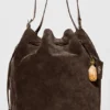 Sac seau Alo Balance - Daim espresso