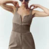 Salopette Bunny Slope en mélange de laine – Alpine Cocoa Heather