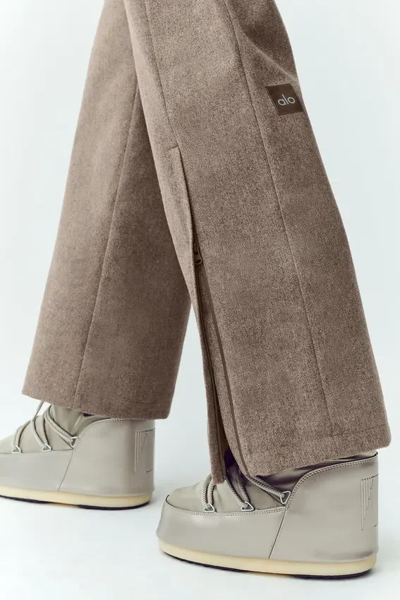 Salopette Bunny Slope en mélange de laine – Alpine Cocoa Heather