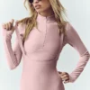 T-shirt à manches longues Airlift Winter Warm Ski Time - Rose champagne