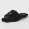 Sandales Alo Classico en fausse fourrure - Noir