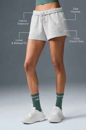 Short Accolade – Gris chiné athlétique