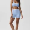 Short Airbrush Double Up 5" - Bleu Provence clair/Blanc