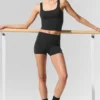 Short Alo Softsculpt High-Waist 3" — Noir