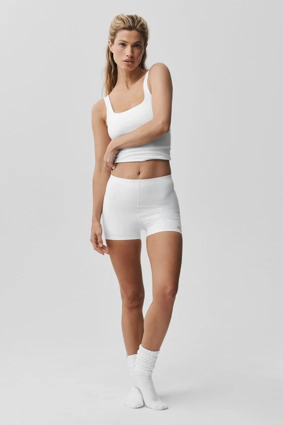 Short Alo Softsculpt taille mi-haute 2" - Blanc