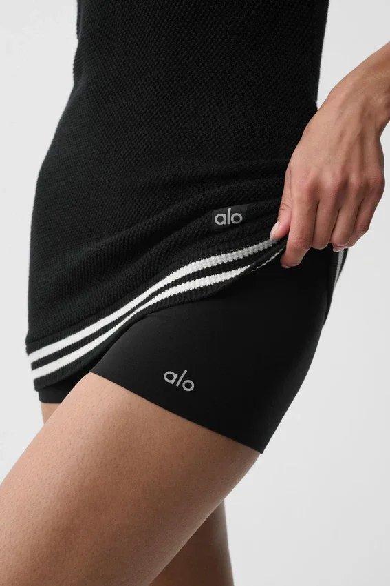 Short Alo Softsculpt taille mi-haute 2" – Noir