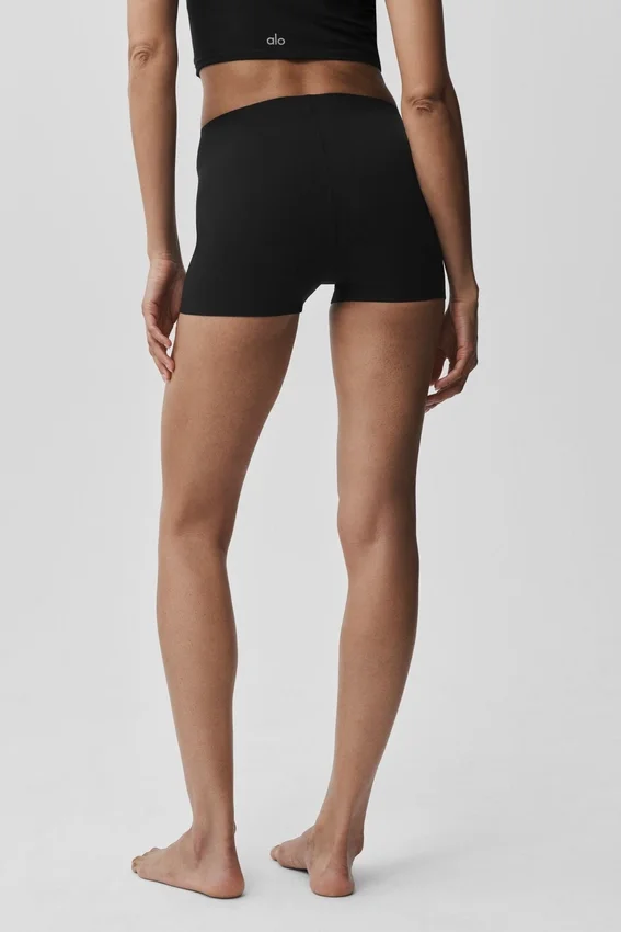 Short Alo Softsculpt taille mi-haute 2" – Noir