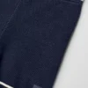 Short court en maille « Tennis Club » - Bleu marine/Ivoire