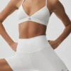 Short de cycliste High-Waist Airbrush 5" - Blanc