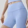Short de cycliste High-Waist Airbrush 5" - Bleu Provence clair