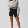 Sweat à capuche zippé Sweet Escape – Gris chiné athlétique
