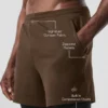 Short de performance 2-en-1 Conquer React - Espresso/Noir