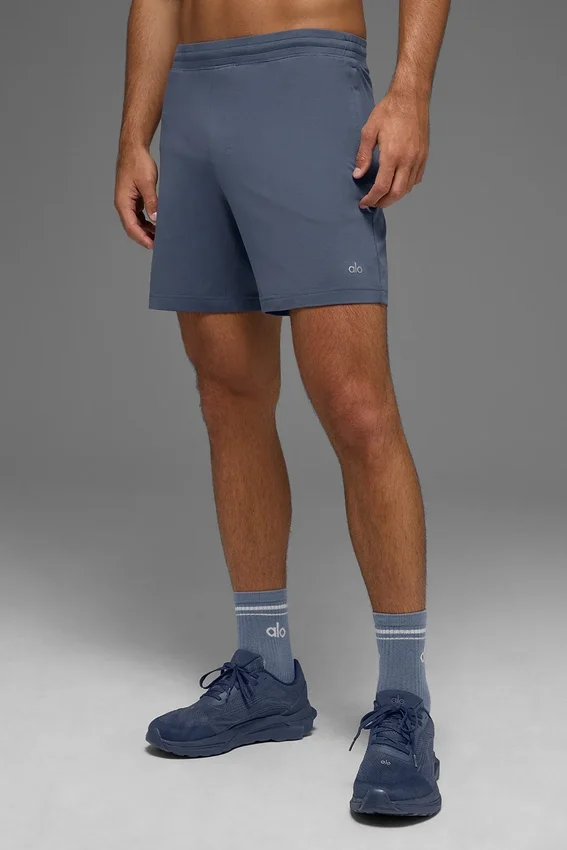 Short de performance Conquer React 7" - Bluestone