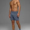 Short de performance Conquer React 7" - Bluestone