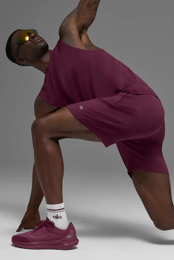 Short de performance Conquer React 7" - Bordeaux