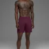 Short de performance Conquer React 7" - Bordeaux