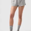 Short de sport discret – Gris chiné athlétique